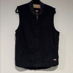 Dickies Black Zip-Up Vest